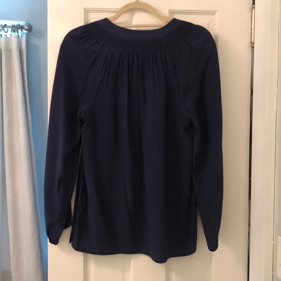 Lily Pulitzer Elsa Top- navy blue - Picture 3 of 3